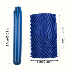 Wood Graining Tool Paint Kits with Handle Roller Kit for Wall Decoration