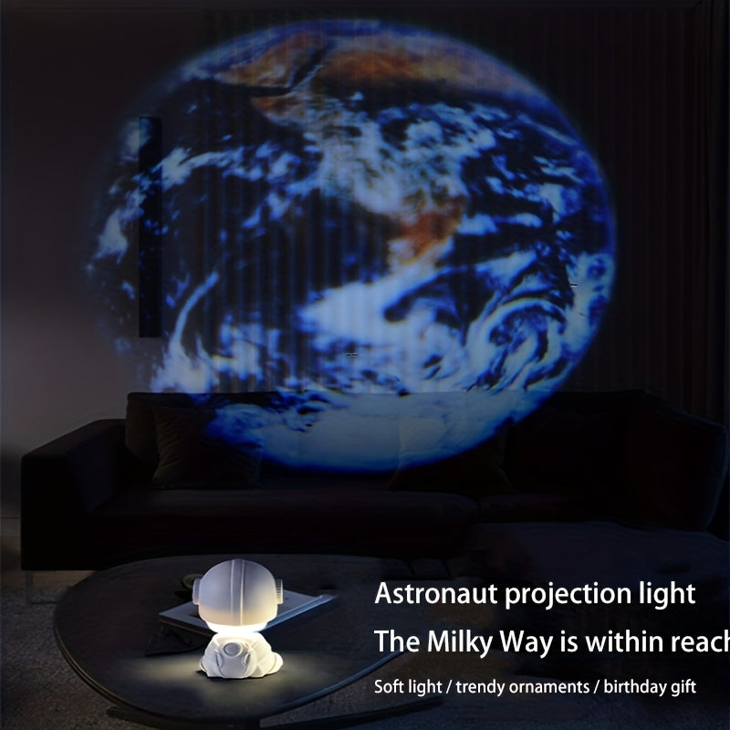 Hand Carved Resin Astronaut Star Light Night Light