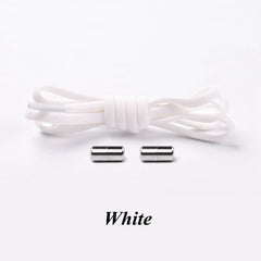 Elastic Laces Sneakers Round Shoelaces Without Ties Quick Shoelace