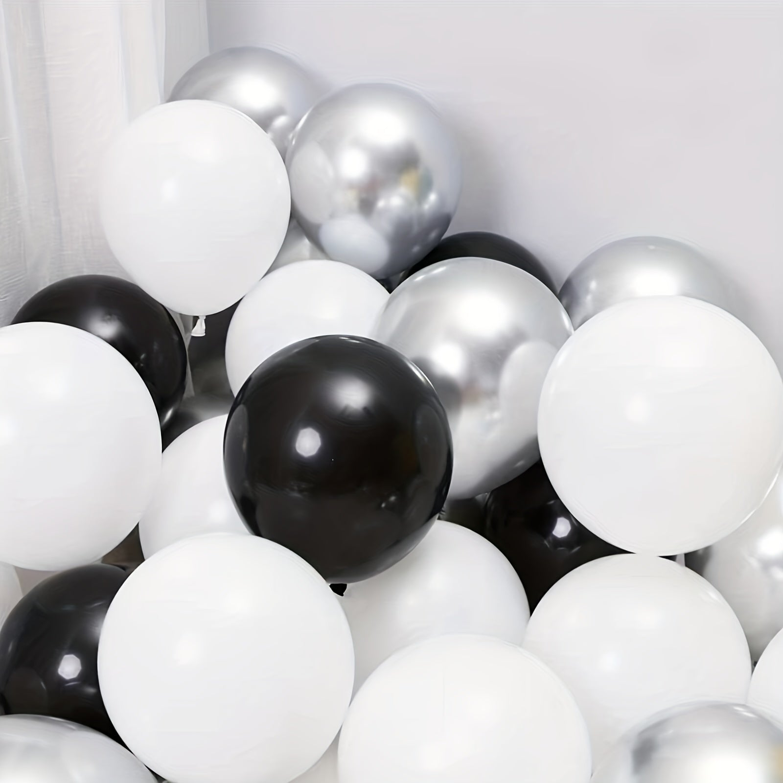 15pcs Silvery Balloons for Party Decorations