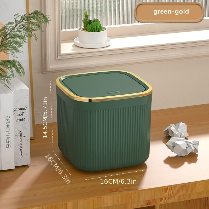Mini Desktop Trash Can Household Paper Basket Coffee Table