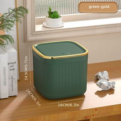 Mini Desktop Trash Can Household Paper Basket Coffee Table
