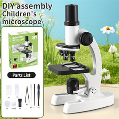 Build-Your-Own Scientific Microscope Kit with Parts List for Learning
