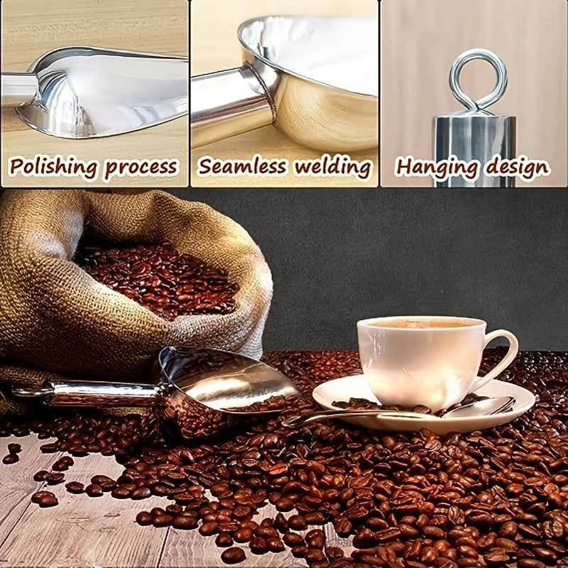 1pc Stainless Steel Ice Scoop Kitchen Ice Shovel For Ice Maker