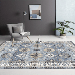 Boho Persian Washable Area Rug Stain & Water Resistant Vintage Floor Carpet