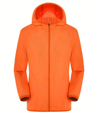 Men's Lightweight Waterproof Windbreaker Jacket Hooded Coat