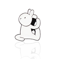 Rabbit Brooches For Yoga Pins Creative Men Accessories
