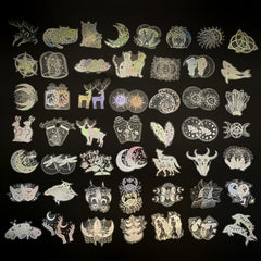 100PCS Laser Inspect Stickers for Motorcycle Car Helmet