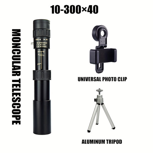 High Definition Retractable Telescope for Travel Birding Watching