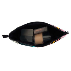 Stylish Cosmetic Bag with Coin Purses & Brush Organizer