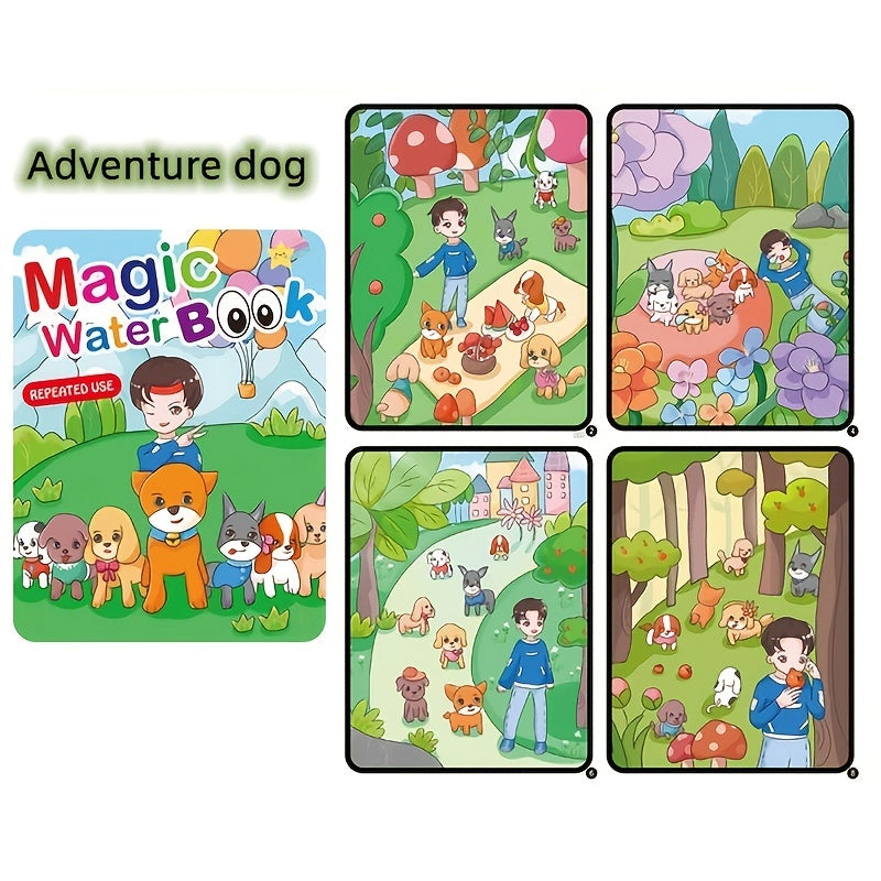 Watercolor Painting Magic Book for Toddler Boys Girls
