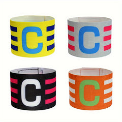 4 Football Captain Armbands Elastic Team Armbands C marks Armbands