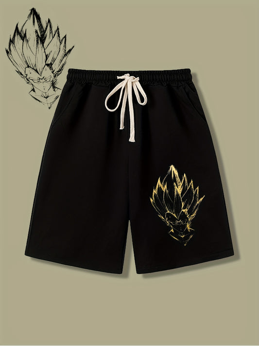 Men's Printed Casual Pants with Drawstring