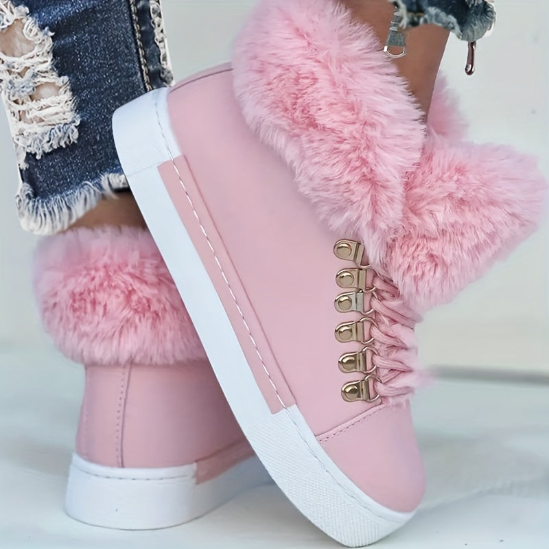 Women's Non-slip Thickened Zipper Snow Boots