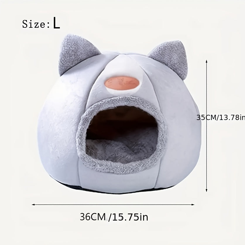 Soft and Warm Cozy Cat Bed for Winter