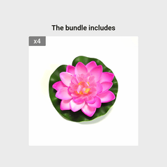 Realistic Artificial Lotus Flowers for Pond Pool Aquarium Decoration