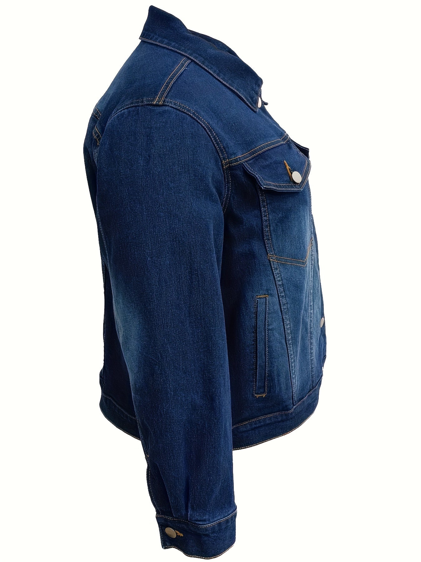  Denim Top Women's Washed Button Up Long Sleeve