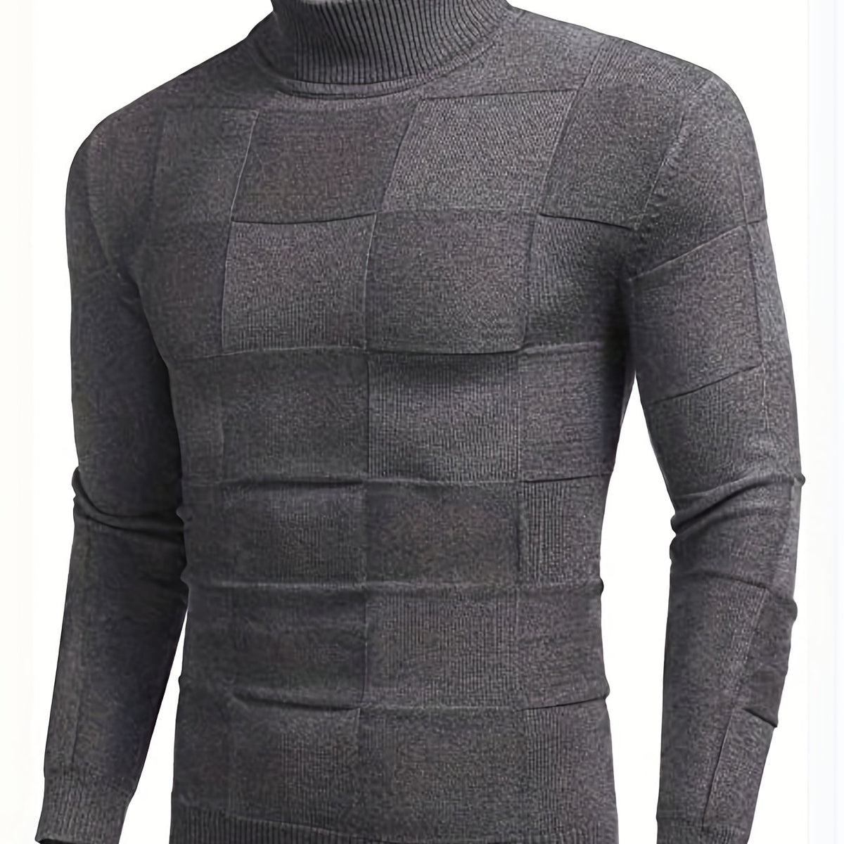 Slim Fit Turtleneck Pullover Sweater for Men