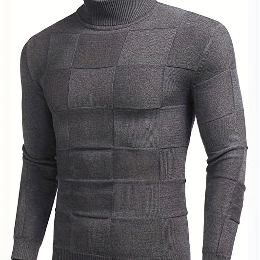Slim Fit Turtleneck Pullover Sweater for Men