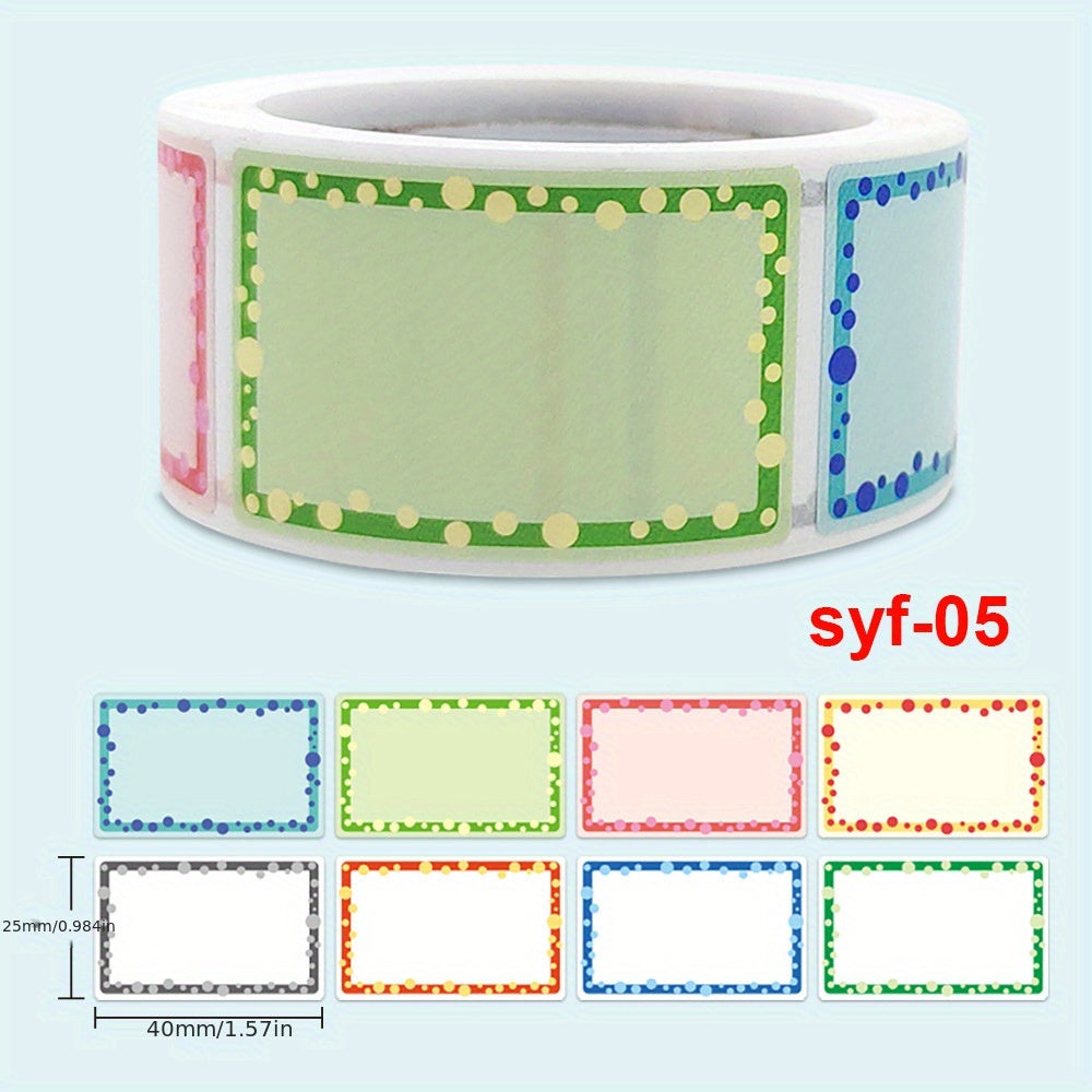 1 Roll 200pcs Cartoon PreschoolName Label Stickers