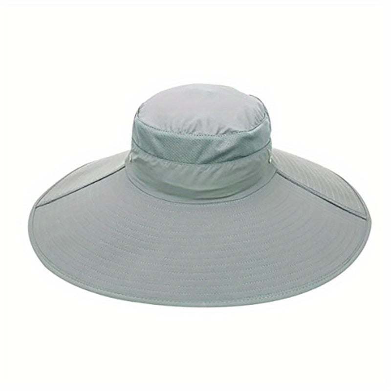 Large Brim Waterproof Bucket Hat for Outdoor Sun Protection
