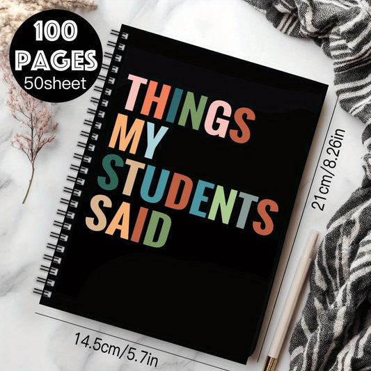 Teacher Spiral Notebook Journal Thank You Gift for Teachers