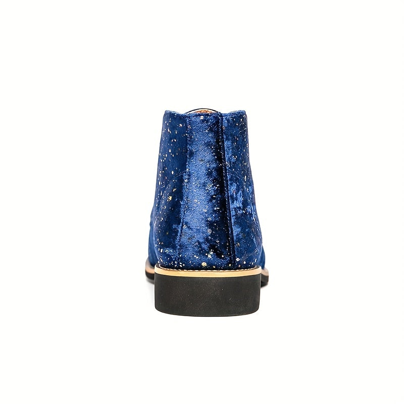 Women's Glitter Mid Top Pointed Toe Oxfords