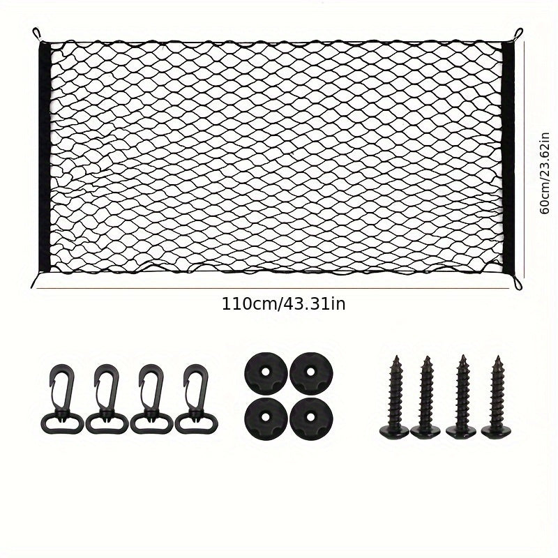 Car Sundries Storage Mesh Bag Double Single Layer Organizer