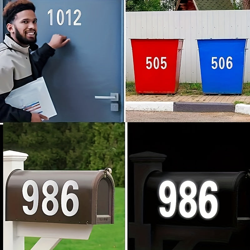 Classic Style Vinyl Mailbox Numbers Sticker Decal - Waterproof Self Adhesive