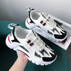 Men's Chunky Sneakers Breathable Wear-resistant Footwear