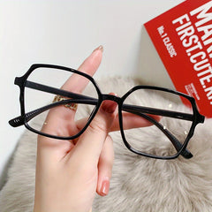 Jelly Square Clear Lens Light Blocking Glasses