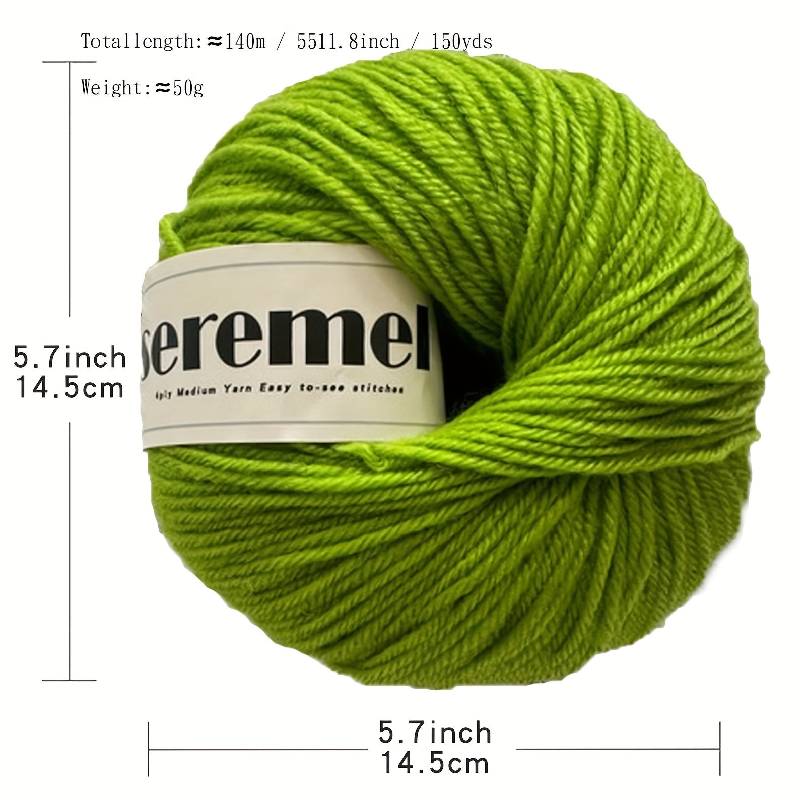 4-Ply Acrylic Yarn 50g - Crochet Knit Scarf Hats DIY Crafts