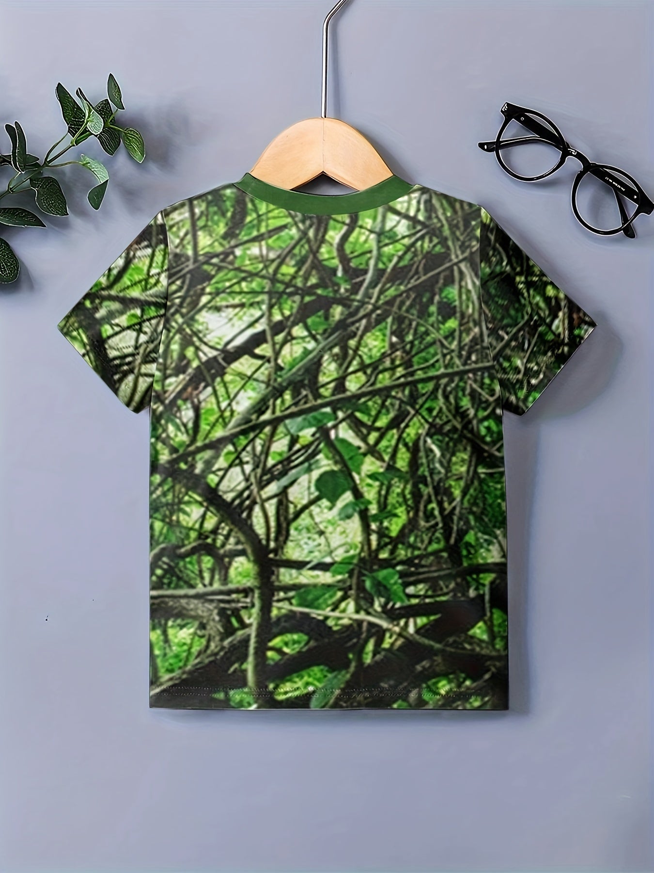 Forest 3D Print Boy's T shirt Kids Casual Short Sleeve Summer Top