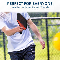 4 Pc Pickleball Racket Set With 4 Balls & Tote Bag