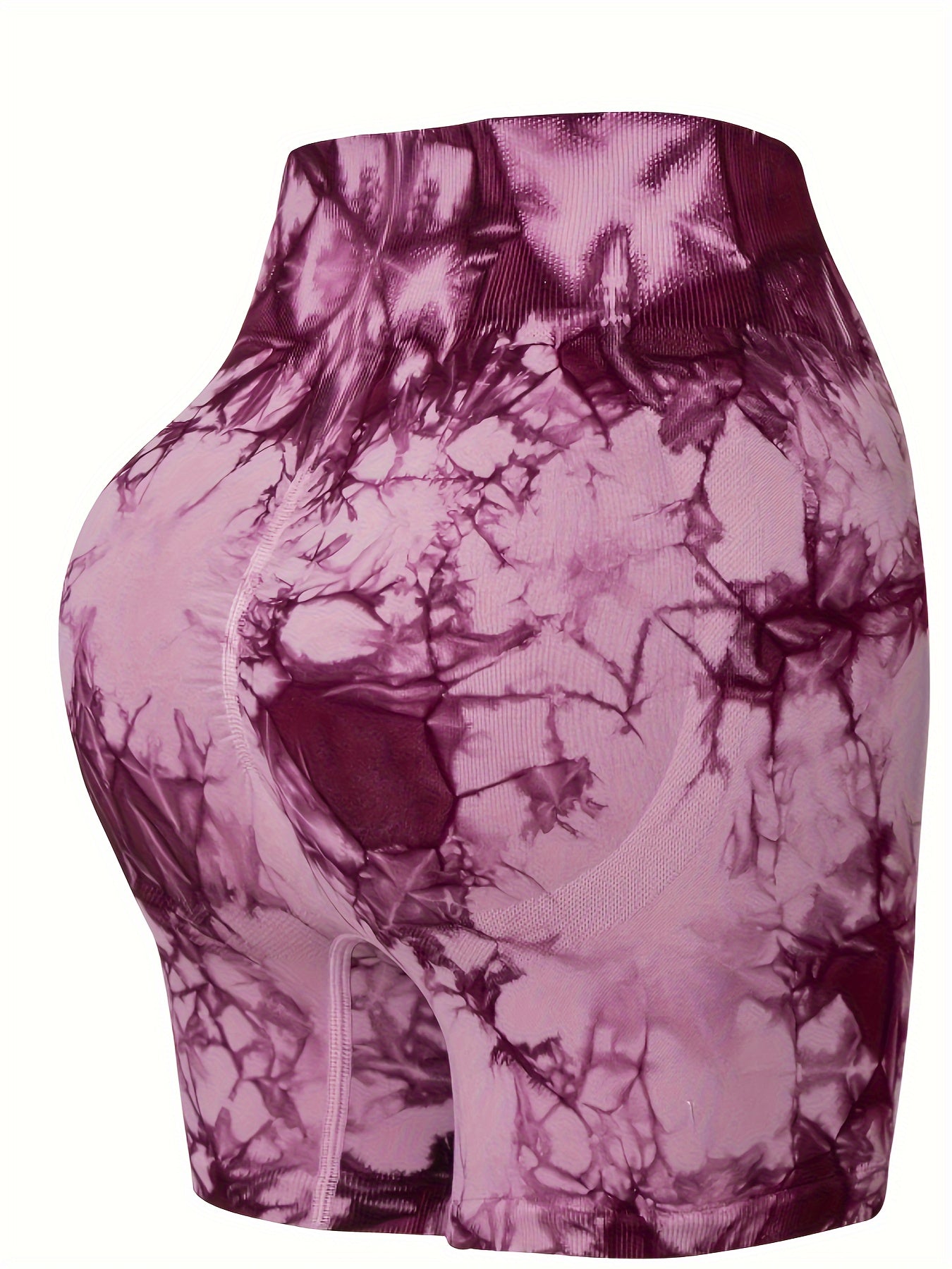 High Waist Tie Dye Yoga Shorts for Women