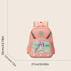Kids Cartoon Unicorn Elephant Backpack Waterproof School Bag