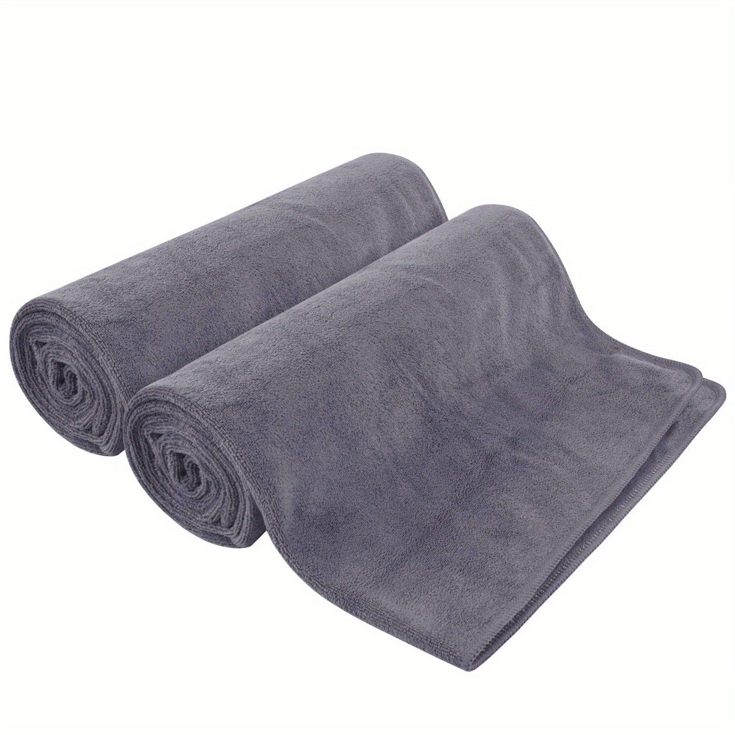 6pcs Microfiber Bath Towel Sets 69 X 175 01cm Grey