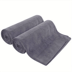 6pcs Microfiber Bath Towel Sets 69 X 175 01cm Grey