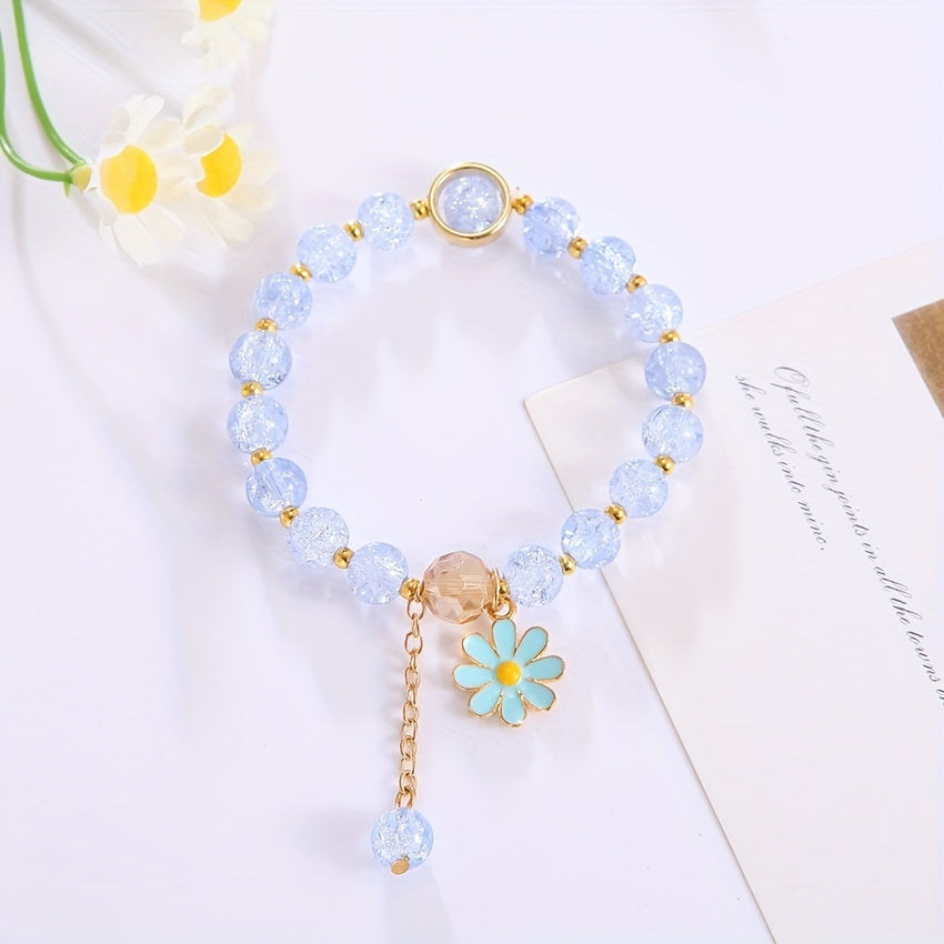 Colorful Crystal Beaded Bracelet Bohemian Women Jewelry
