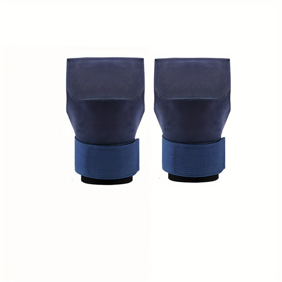 Strength Training Cowhide Palm Guard Weightlifting Wrist Guard Gloves