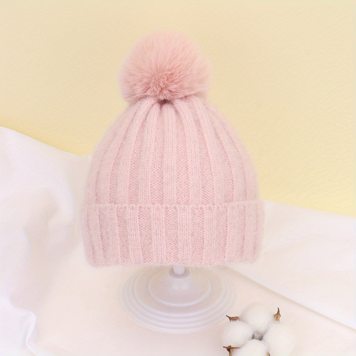 Kids' Knitted Twist Hat, 6 Mths-3 Yrs, Lightweight