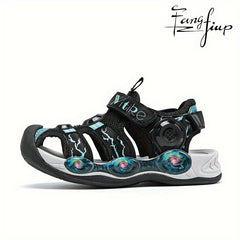 FANGFIUP Boys Sports Sandals Breathable Non-slip Sandals