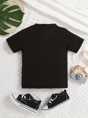 Heart Graphic Print T shirt for Summer Infants