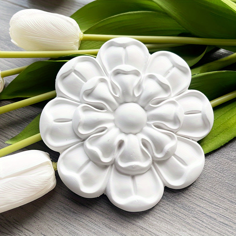 PU Decorative Flowers Lightweight Carved Background Wall Decoration