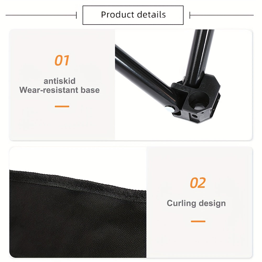 600D Folding Chair Oxford Cloth Backrest Chair For Outdoor Camping Fishing