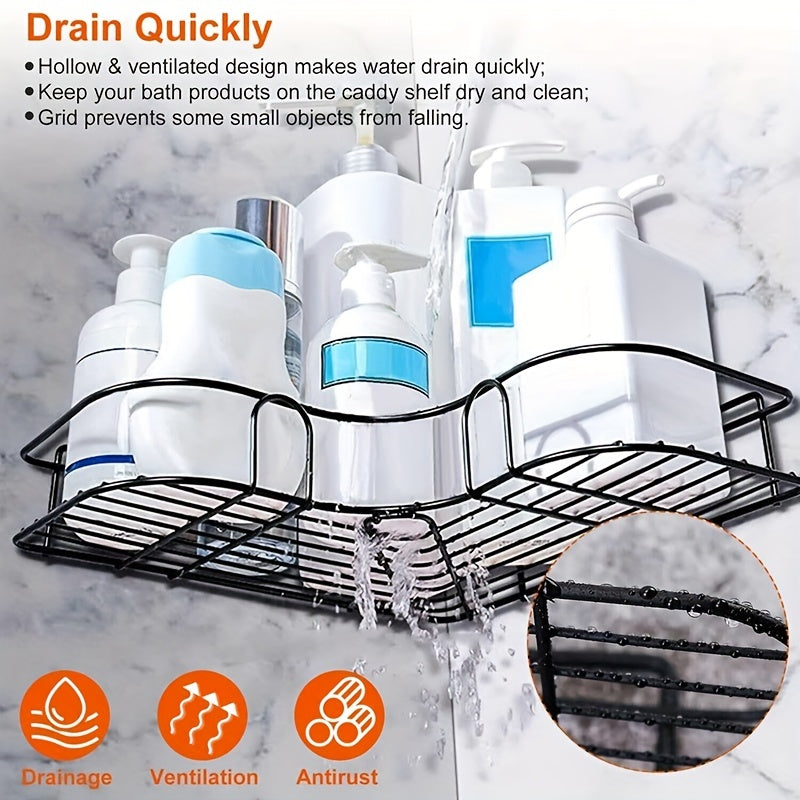 1PC Punch Toilet Bathroom Triangle Rack Wall Mounted Toilet Bathroom Shelves