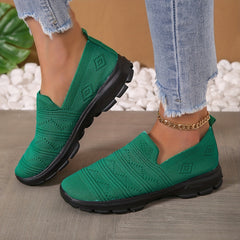 Women's Knit Sock Shoes Breathable Slip On Casual Walking Shoes