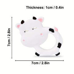 Silicone Baby Teether Toy Baby Cow Chew Teething Relief Toy For Sucking Needs