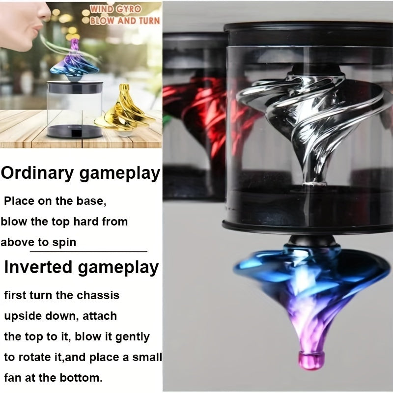 Colorful Wind-Powered Spinning Toy for Stress Relief