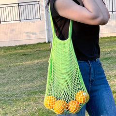 Large Capacity Beach Bag Net Hollow Out Hobo Lightweight Storage Bag